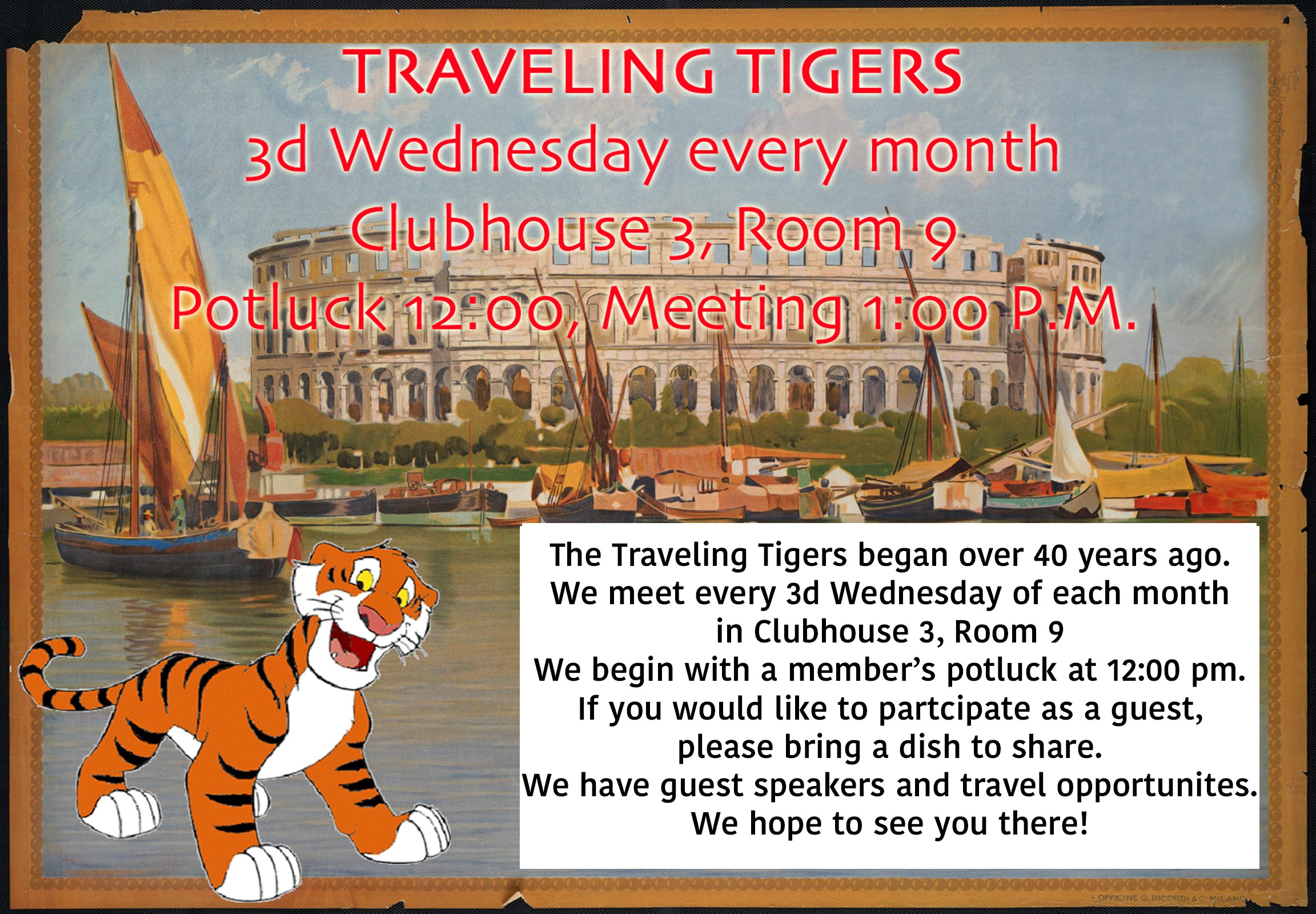 Traveling Tigers Digital Display